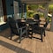 Highwood Usa Hamilton 5pc Round Outdoor Patio Furniture Dining Set AD-DNA48-FBE - alternate 2